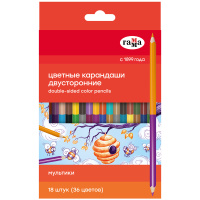 Карандаш 36 цв Гамма Мультики двусторонние 18шт, 80220224