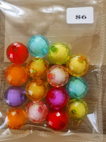 Бусины пластик цветные №86 