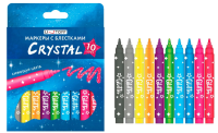Маркеры 10 цв Crystal с блестками НМБ100040