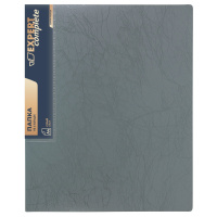 Папка А4 60 вклад 0,7 мм Expert волокно Серая
