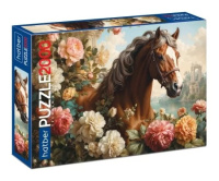 Пазлы 2000 Лошадь в цветах