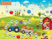 Игра-ходилка Лето в деревне