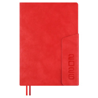 Ежедневник 2026г А5 176л Тиволи красный кожзам магнитный клапан 70256
