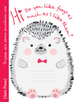 Тетрадь для записи английских слов нач шк линейка Ёжик