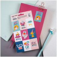 Наклейки бумажные Meshu Cat lover 12*21см 9шт