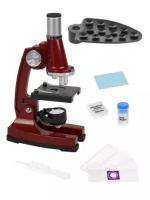 Микроскоп детский 450х увеличение 3 объектива держатель для смартфона аксессуары 45044