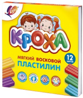 Пластилин 12 цв Кроха мягкий 198гр картон упак 23С1484-08