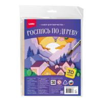 Роспись по дереву Панно 3D Воздушные шары Фнр-035