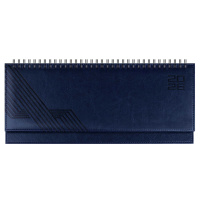 Планинг 2026г 64 л Сариф синий 310*130 мм, гребень, кожзам, тв 70324