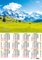 Календарь 2026 листовой А3 Природа 9668