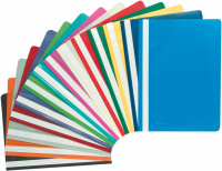 Папка А4 скоросшиватель прозрачный верх ассорти 120-180 мкм 