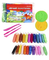 Пластилин легкий 24 цв 3 стека 