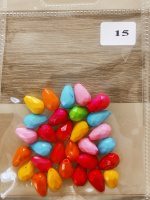 Бусины пластик ассорти №15