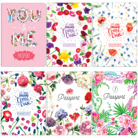 Обложка на паспорт ПВХ Цветы ассорти