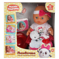 Пупс 30см Пандочка функц озвуч пьет писает с аксессуарами карапуз 326493