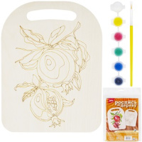 Роспись по дереву Доска Гранаты Фнр-029