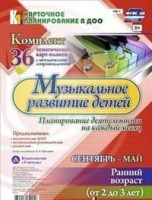Карточное планирование Музыкальное развитие (от 2 до 3 лет) Группа раннего возраста Сентябрь-май 36 