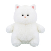 Мягкая игрушка Котик белый 25см