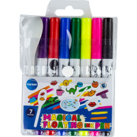 Маркеры худож 7 цв Плавающий рисунок на воде+керам.ложечка 89731