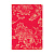 Обложка на паспорт Blooming мягкий полиуретан, малиновая, тиснени
